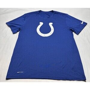 Indianapolis Colts Nike Tee Dri-Fit Short Sleeve Shirt Mens Large Football Team